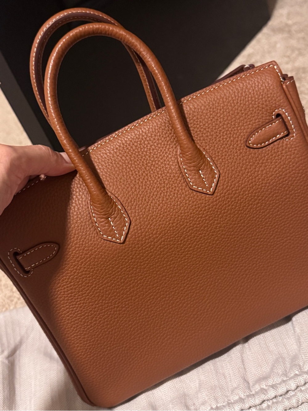 Leather Satchel in Brown